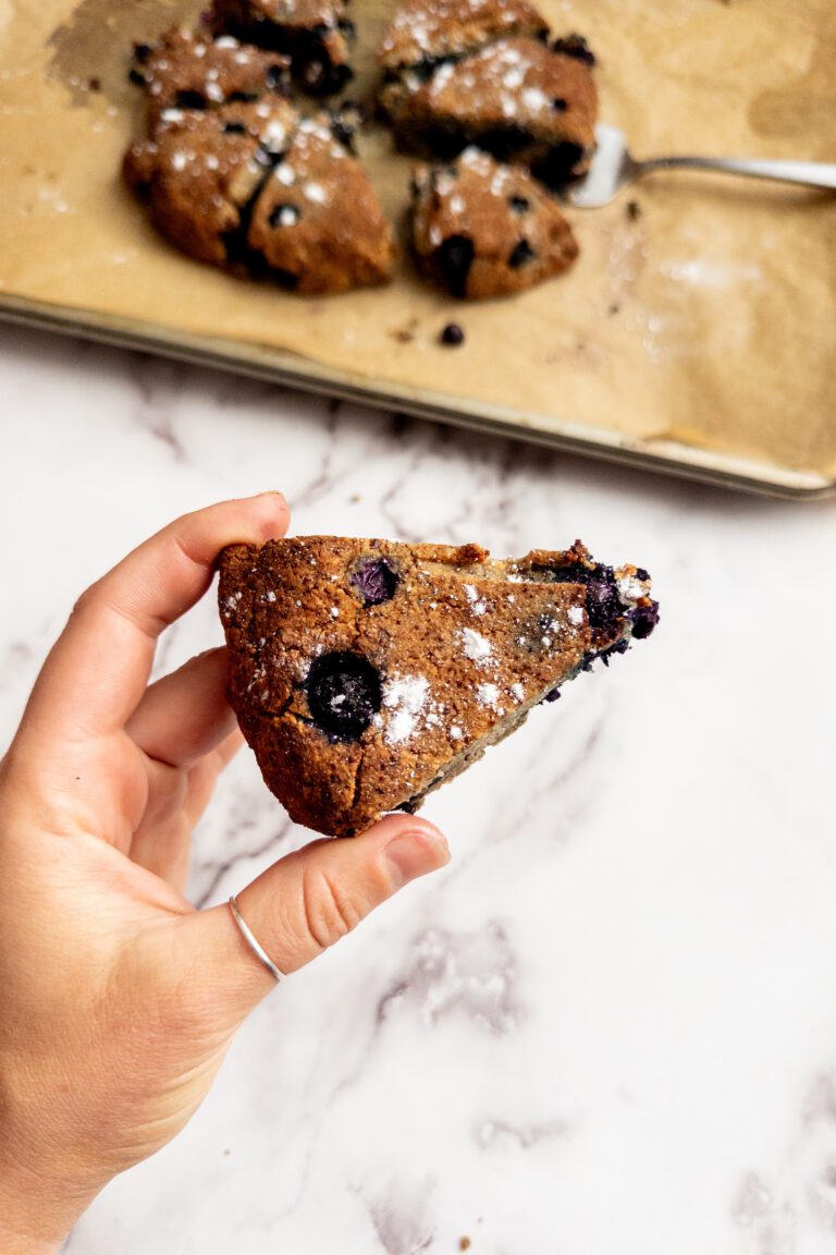 Low Glycemic Blueberry Scones